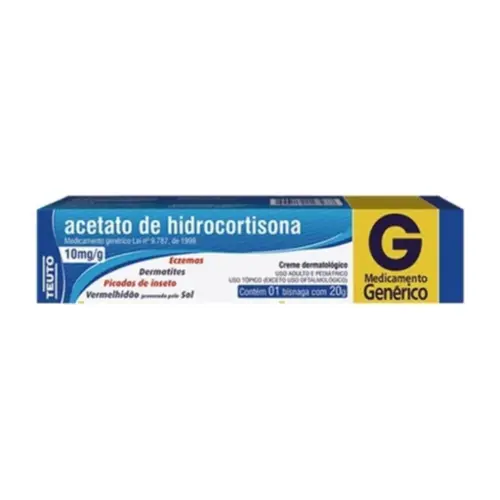 ACETATO DE HIDROCORTISONA 10 MG/G CREME  DERMATÓLOGICO TEUTO 15G