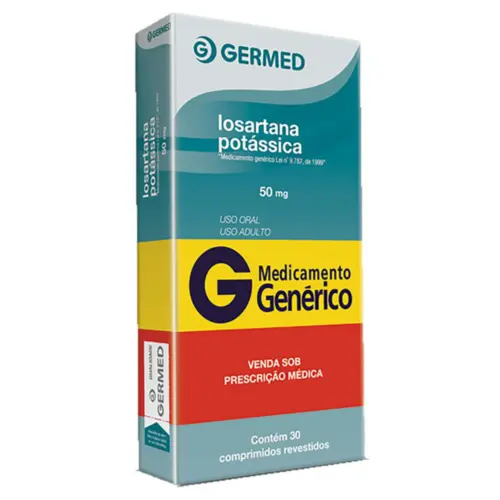 LOSARTANA POTASSICA 50MG C/ 30 COMPRIMIDOS  REVESTIDOS GERMED