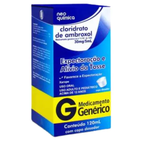 CLORIDRATO DE AMBROXOL 30MG/5 ML XAROPE ADULTO 120ML NEO QUIMICA