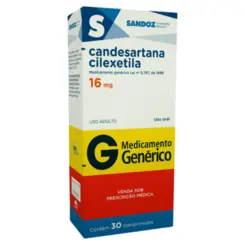 CANDESARTANA CILEXETILA 16MG C/30 COMPRIMIDOS  SANDOZ