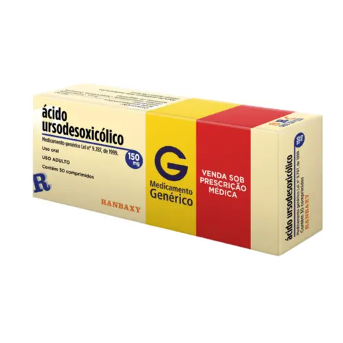 ÁCIDO URSODESOXICÓLICO 150MG C/30 COMPRIMIDOS RAMBAXY