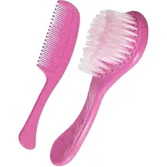 KIT ESCOVA + PENTE INFANTIL  ROSA NEOPAN
