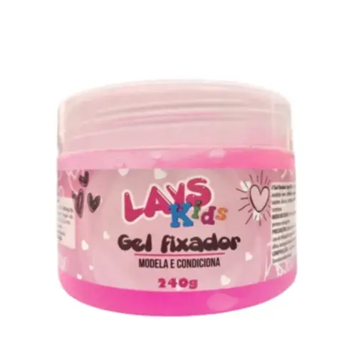 GEL FIXADOR CAPILAR KIDS ROSA LAYS 250G