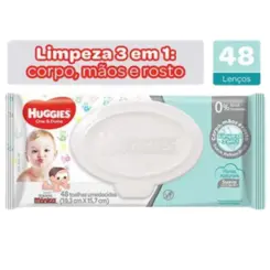 LENCOS UMEDECIDOS HUGGIES 3 EM 1  C/48 UNIDADES