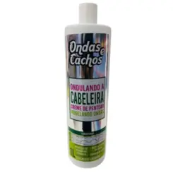 CREME PARA PENTEAR ATIVADOR DE CACHOS ONDULADOS ONDAS E CACHOS 1 LITRO