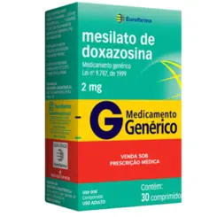 MESILATO DE DOXAZOSINA 2MG C/30 COMPRIMIDOS EUROFARMA
