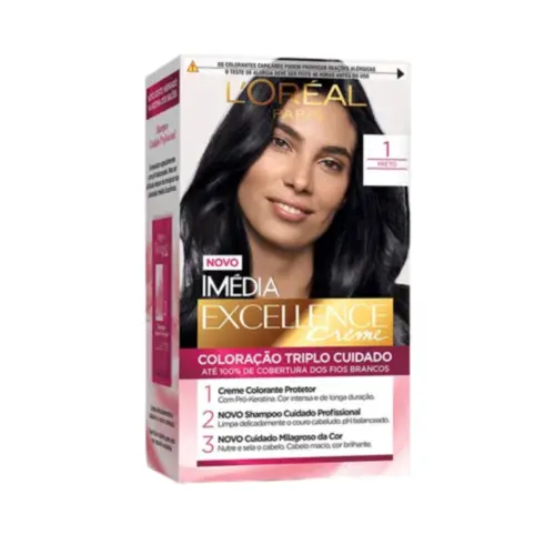 TINTURA  IMÉDIA  EXCELLENCE 1.0 PRETO