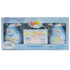KIT  SHAMPOO + CONDICIONADOR + SABONETE  BANHO MENINO MURIEL BABY