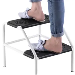 ESCADA AUXILIAR PARA ESTÉTICA DOMPEL REF- 5035  COM 2 DEGRAUS