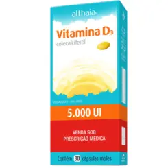 VITAMINA D3 5000UI C/ 30 CÁPSULA MOLES ALTHAIA