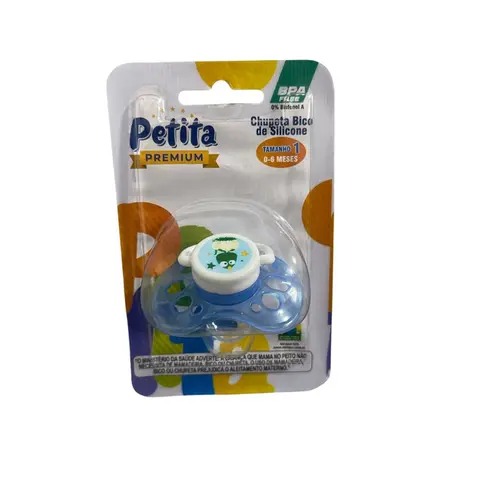 CHUPETA VENTILADA AZUL CRISTAL PETITA TAMANHO 1
