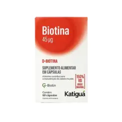 BIOTINA DOSE MÁXIMA 150% IDR C/60 CÁPSULA KATIGUÁ