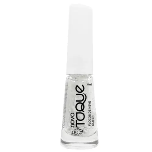ESMALTE NOVO TOQUE FLOCOS DE NEVE GLÍTTER 8ML