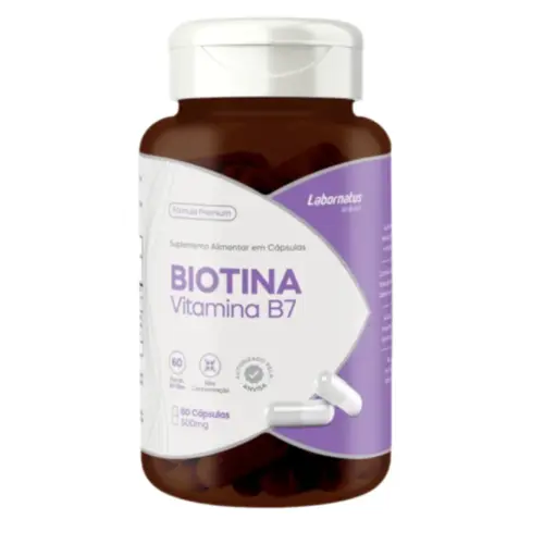 BIOTINA 500MG  C/60 CÁPSULAS LABORNATUS