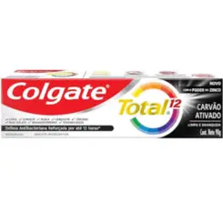 CREME  DENTAL  COLGATE TOTAL 12  CARVÃO ATIVADO 90G