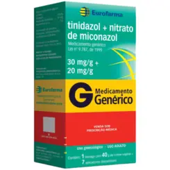 TINIDAZOL 30MG + NITRATO DE MICONAZOL 20MG CREME VAGINAL  40G EUROFARMA