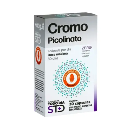 CROMO PICOLINATO STD KATIGUA COM 30 CÁPSULAS
