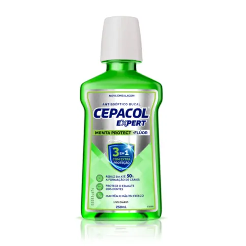 CEPACOL ENXAGUANTE  BUCAL EXPERT MENTA  250ML