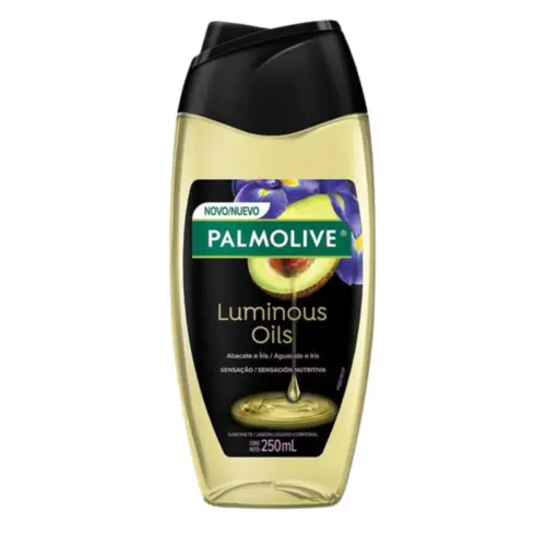 SABONETE LÍQUIDO PALMOLIVE LUMINOUS OILS ABACATE 250ML