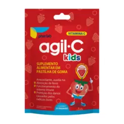 AGIL-C KIDS   C/25 PASTILHAS DE GOMA  MORANGO PHARLAB