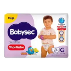FRALDA BABYSEC SHORTINHO G COM 24 UNIDADES