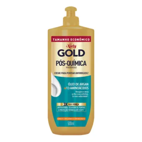 CREME PARA PENTEAR NIELY GOLD PÓS QUÍMICA 500ML