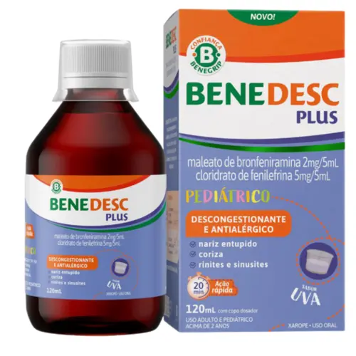 BENEDESC PLUS XAROPE PEDIÁTRICO UVA 120ML
