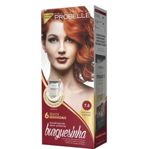 TINTURA BURGUESINHA 7.4 LOURO MÉDIO ACOBREADO