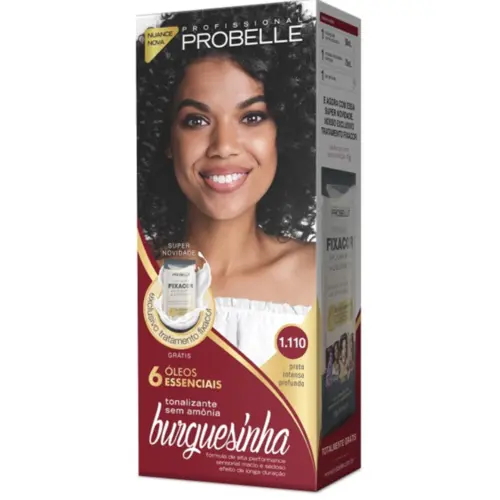 TINTURA BURGUESINHA 1.110 PRETO INTENSO PROFUNDO