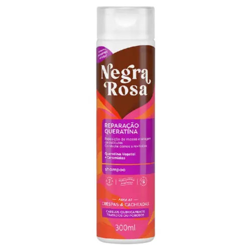 SHAMPOO NEGRA ROSA REPARAÇÃO QUERATINA 300ML
