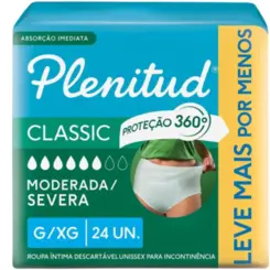 FRALDA PLENITUD CLASSIC G/XG C/24 UNIDADES