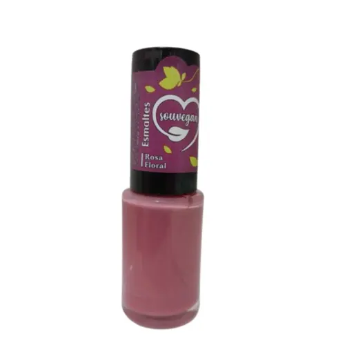 ESMALTE SOU VEGAN ROSA FLORAL 8ML