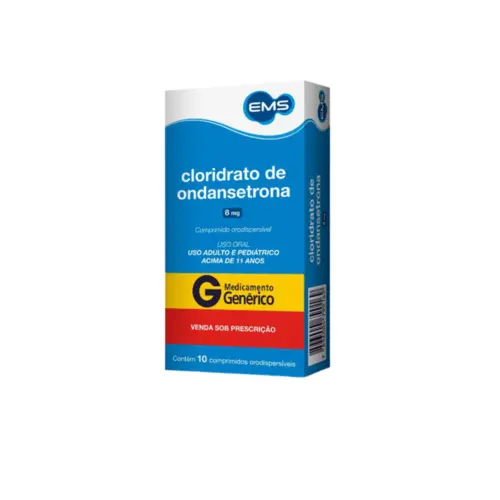 CLORIDRATO DE ONDANSETRONA 8MG 10 COMPRIMIDOS  ORODISPERSIVEIS EMS