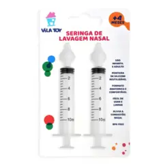 SERINGA LAVAGEM NASAL VILA TOY COM 2 UNIDADES