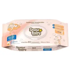 TOALHAS UMEDECIDAS SNOWBABY PREMIUM C/80 UNIDADES