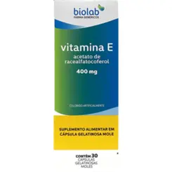 VITAMINA E C/30 CÁPSULAS MOLES BIOLAB