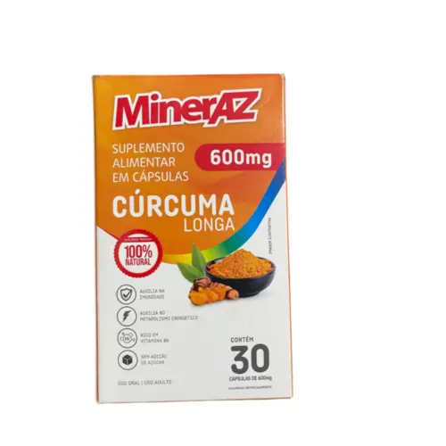 MINERAZ CURCUMA  600MG C/30 CÁPSULAS