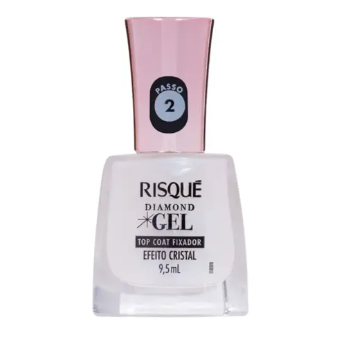 ESMALTE RISQUE TOP COAT EFEITO CRISTAL 9,5ML