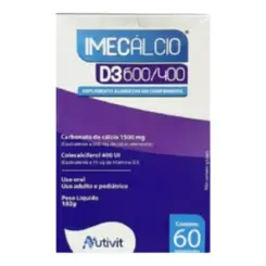 IMECALCIO D3 600MG + 400UI C/ 60 COMPRIMIDOS