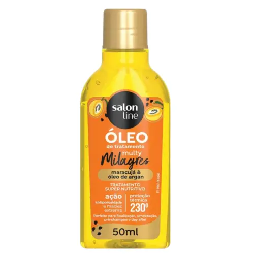 ÓLEO MULTY MILAGRES SALON LINE MARACUJÁ 50ML