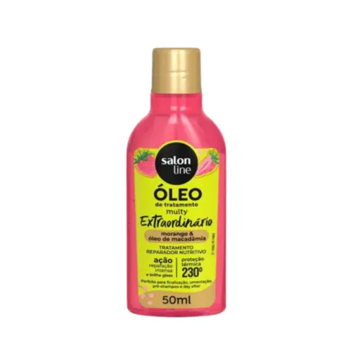 ÓLEO MULTY EXTRAORDINÁRIO SALON LINE MORANGO 50ML