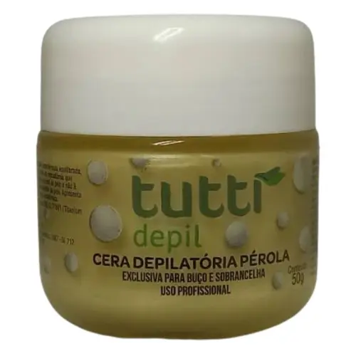 CERA DEPILATÓRIA BUÇO E SOBRANCELHA TUTTI PÉROLA 50G