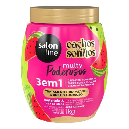 CREME DE TRATAMENTO 3 EM 1 MELANCIA MULTY PODEROSOS 1KG
