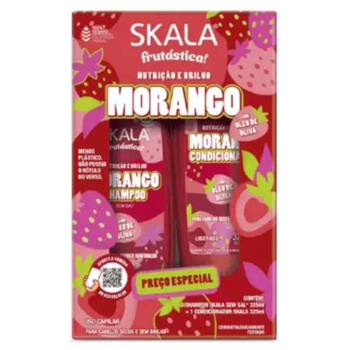 KIT SHAMPOO + CONDICIONADOR SKALA MORANGO 325ML