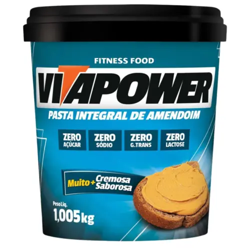 PASTA DE AMENDOIM VPOWER  CREMOSA 1KG