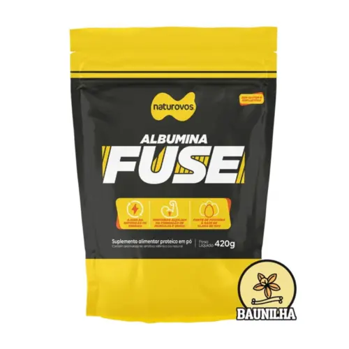 ALBUMINA FUSE  BAUNILHA NATUROVOS  420G