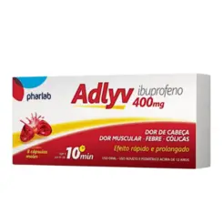 ADLYV 400MG C/8 CAPSULAS MOLES PHARLAB