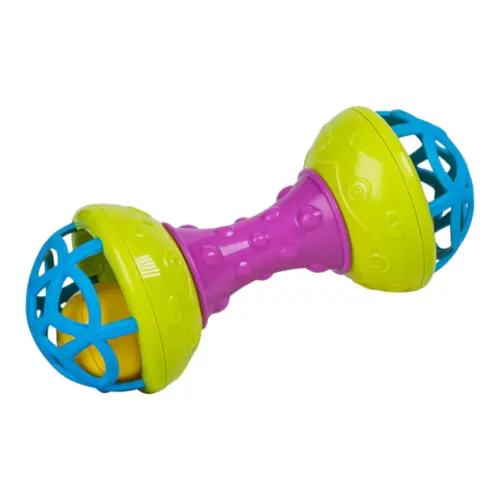 CHOCALHO MORDEDOR HALTER ROXO/VERDE/ AZUL PIMPOLHO