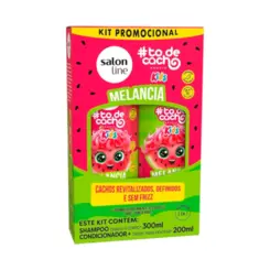 KIT SHAMPOO 300ML + CONDICIONADOR 200ML KIDS  MELANCIA SALON LINE