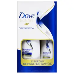 KIT SHAMPOO + CONDICIONADOR DOVE RECONSTRUÇÃO 350ML+175ML